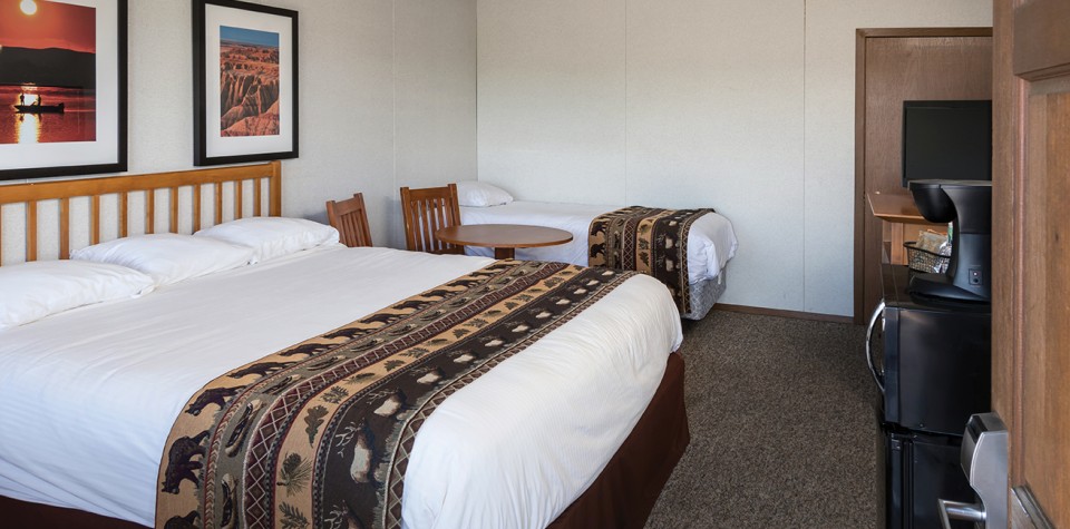 Room with two beds